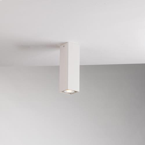 PLAFONIERA FLUKE QUADRATA BIANCA 1XGU10