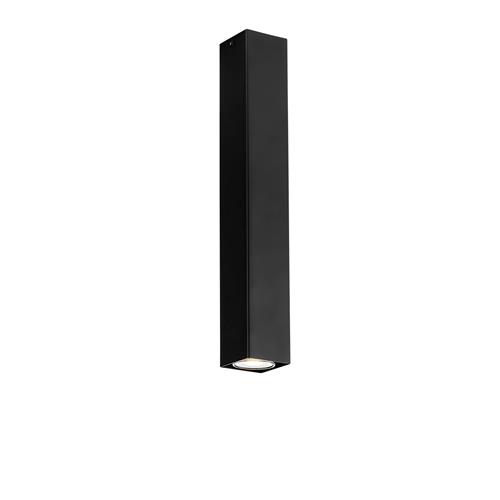 PLAFONIERA FLUKE QUADRATA NERA 1XGU10 6X