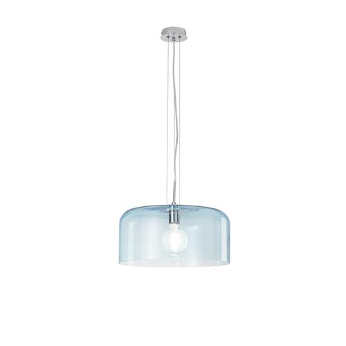 SOSPENSIONE GIBUS TURCHESE 1XE27 40X40X1