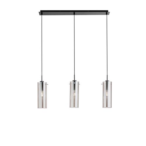 SOSPENSIONE MAGIC NERA/FUME' 3XE27 79X10