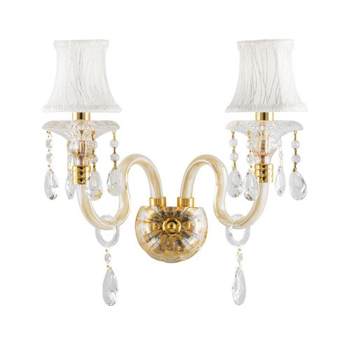 APPLIQUE MONET ORO 2XE14 40X24X37CM