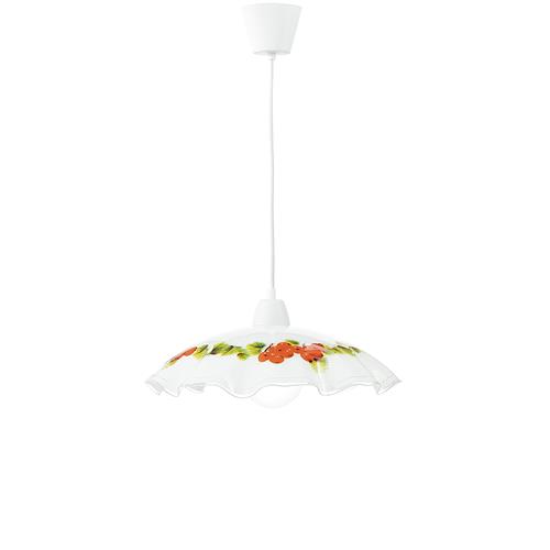 SOSPENSIONE RIBES BIANCA 1XE27 42X42X120