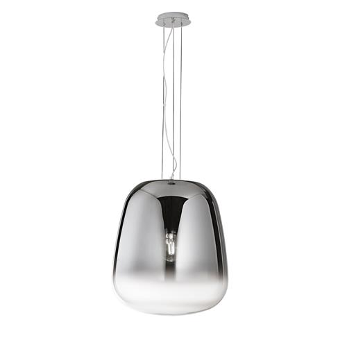 SOSPENSIONE SMOKE CROMO 1XE27 45X150CM