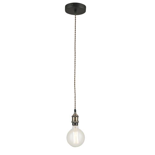 SOSPENSIONE VINTAGE RAME 1XE27 126CM