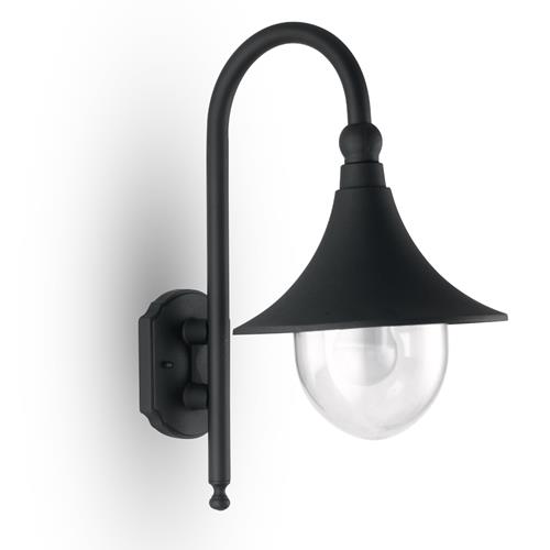 APPLIQUE PAVIA NERA 1XE27 IP44 26X34X48C