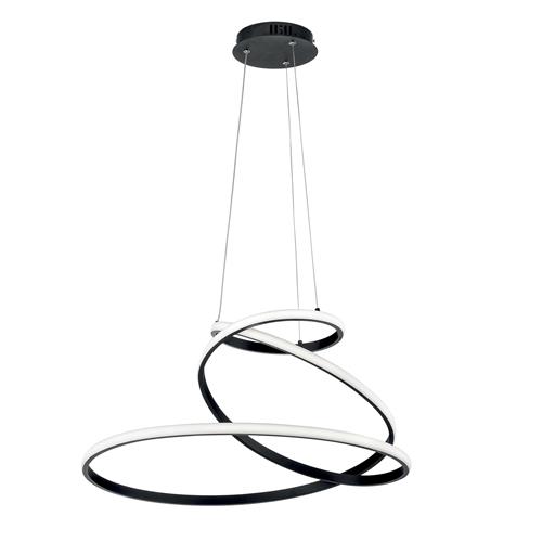 SOSPENSIONE LED COASTER NERA 60W 8000LM