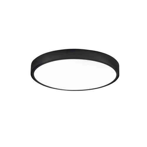 PLAFONIERA LED DOMO NERA TONDA 24W 2700L