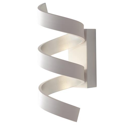 APPLIQUE LED HELIX BIANCA E ARGENTO 9W 7
