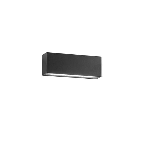 APPLIQUE BIEMISSIONE LED AGERA NERA 2X6W