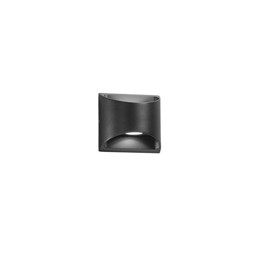 APPLIQUE BIEMISSIONE LED VEYRON NERA 2X3