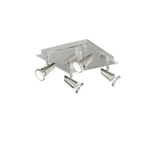 SPOT LED MIAMI CROMO/NICKEL 4XGU10 LED 5