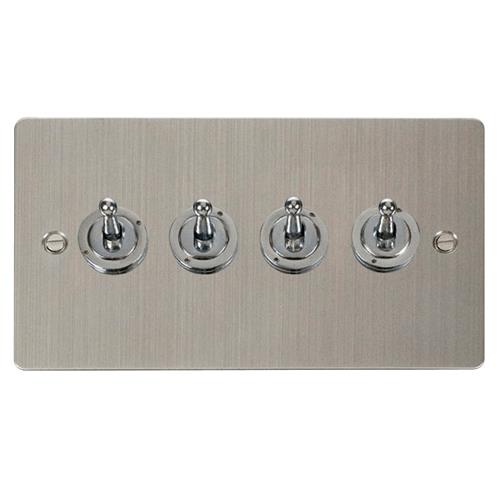 FLAT PLATE 10A 4GANG