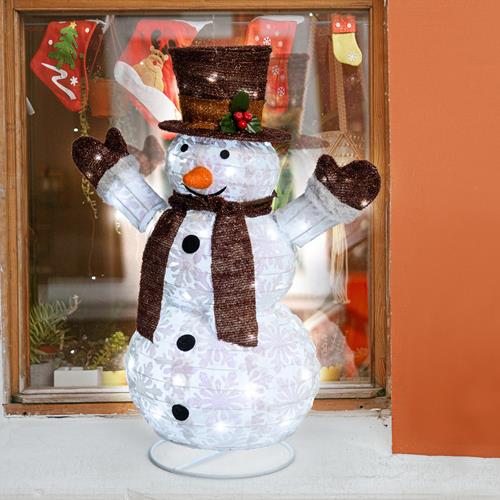 3D Snowman H60cm Foldable Space-saver, 6