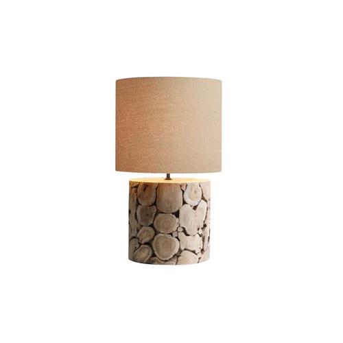 ROOT PATCH BASE WOOD SHADE WH TABLE