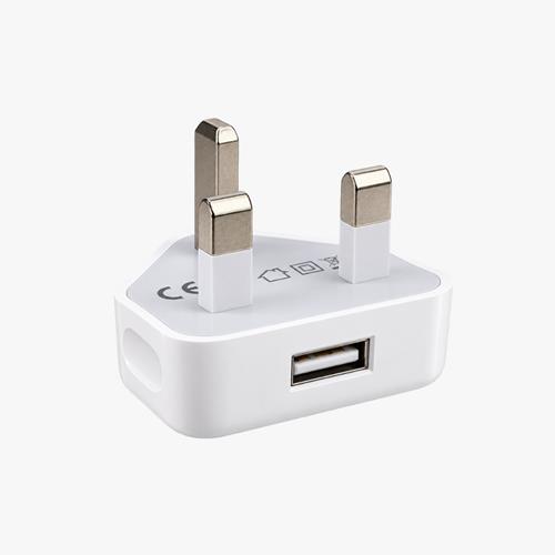 EURO ADAPTER + USB 13A BRITISH WHITE