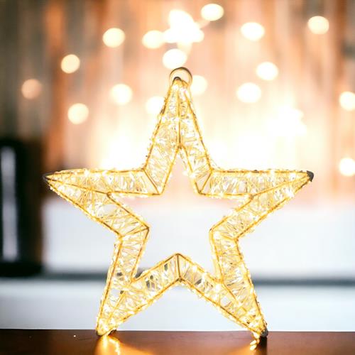 3D STAR 35CM W.WH MET.FRAME IP44 OUTDOOR