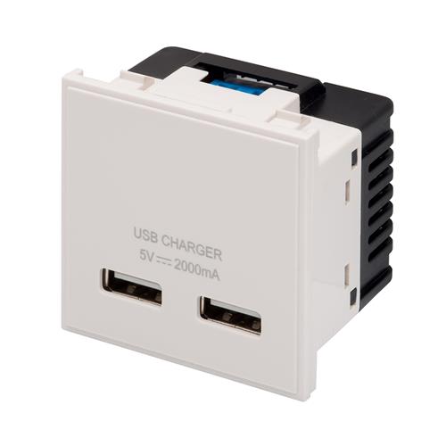 RT USB Charger 2.1A (50mmx50mm) White
