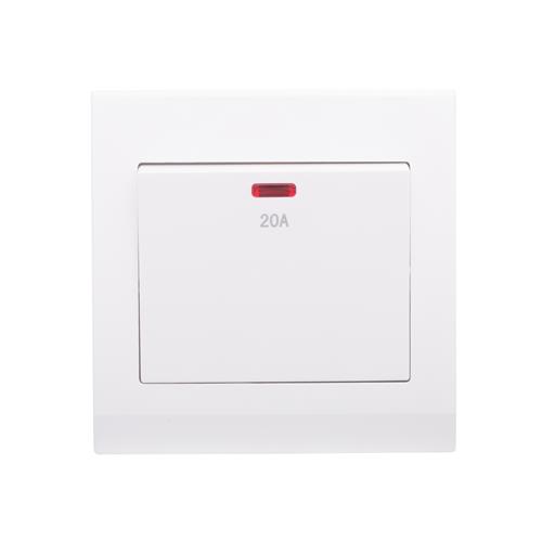Simplicity 20A DP Switch with Neon   Whi