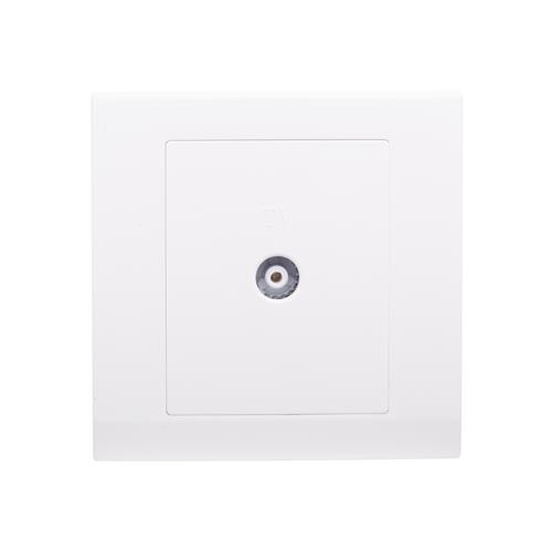 Simplicity Coaxial TV Socket  White