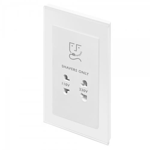 Crystal PG Shaver Socket White