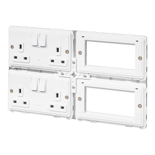 4G DP SWITCHSOCKET 8 MOD EURO