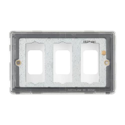 Dimensions Frontplate 3 Module Grid 86x1