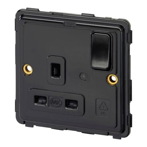 Dimensions Socket 1 Gang DP Dual Earth S