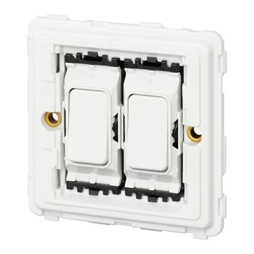 Dimensions Switch 2 Gang SP 2 Way 10A 86