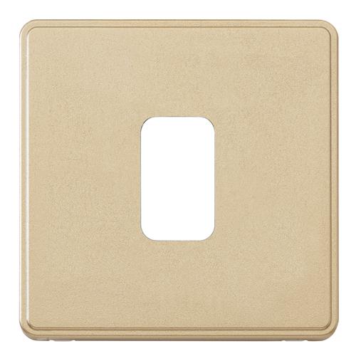 1G SWITCH/1 MOD GRID FRONTPLATE