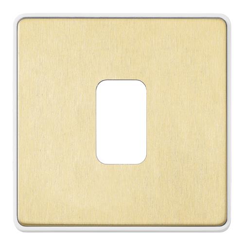 1G SWITCH/1 MOD GRID FRONTPLATE