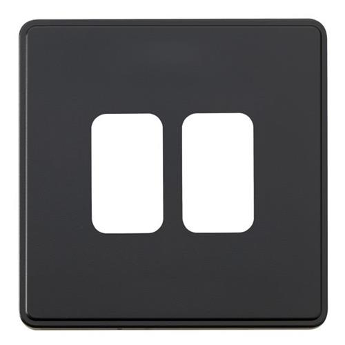 Dimensions Frontplate 2 Module for 2 Gan