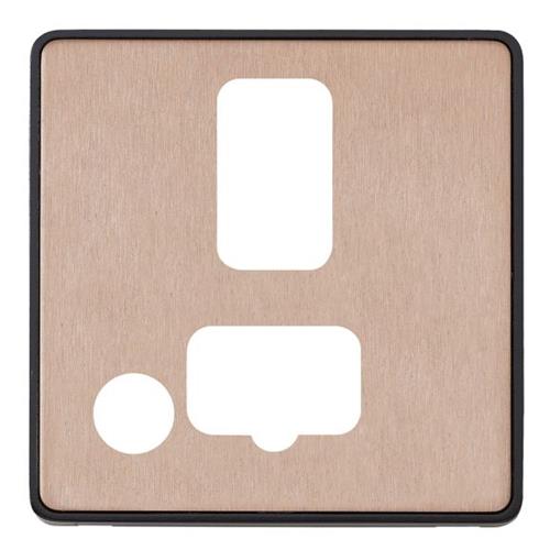 1G 13A CONN UNIT FLEX FRONTPLATE