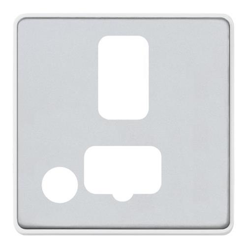 1G 13A CONN UNIT FLEX FRONTPLATE