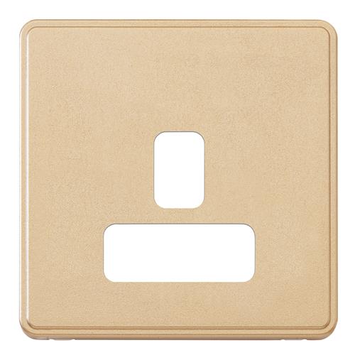 1G 13A DUAL EARTH SOCKET FRONTPLATE