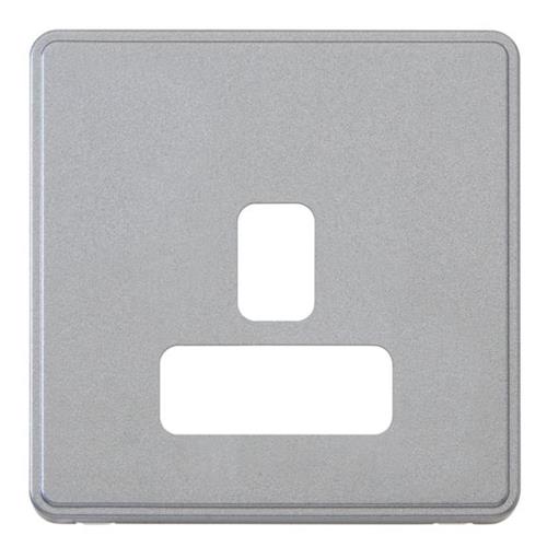 1G 13A DUAL EARTH SOCKET FRONTPLATE