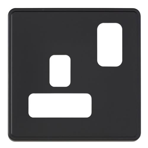 Dimensions Frontplate 1 Gang 13A DP Dual