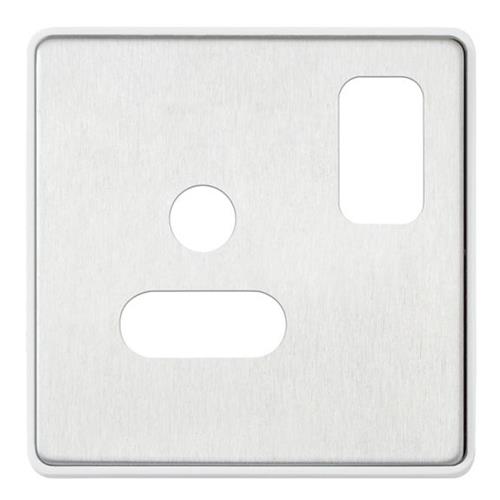 1G 5A ROUND PIN SW SOCKET FRONTPLATE