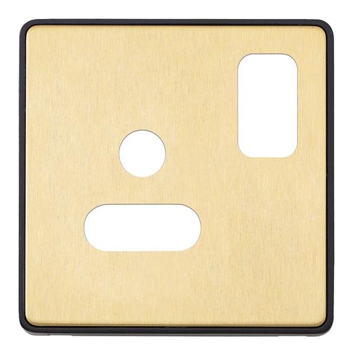 1G 5A ROUND PIN SW SOCKET FRONTPLATE
