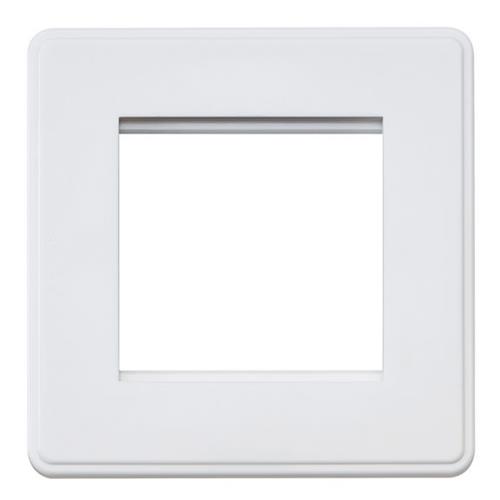 Dimensions Frontplate 2 Module 50x50mm E