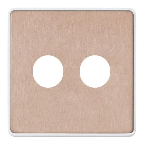 1G DOUBLE DIMMER FRONTPLATE