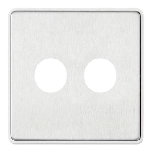 1G DOUBLE DIMMER FRONTPLATE