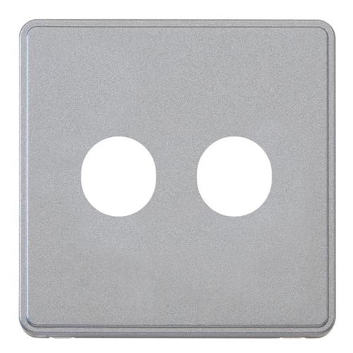1G DOUBLE DIMMER FRONTPLATE