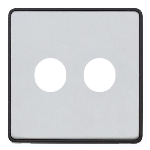 1G DOUBLE DIMMER FRONTPLATE