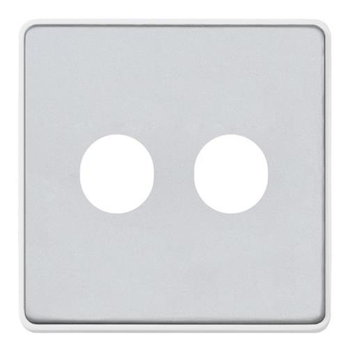 1G DOUBLE DIMMER FRONTPLATE