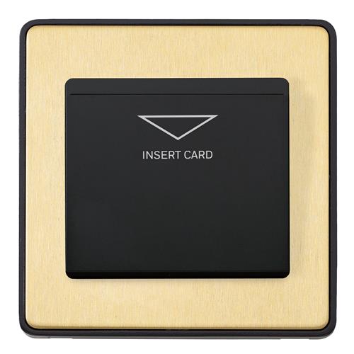 1G 10A KEYCARD SWITCH FRONTPLATE