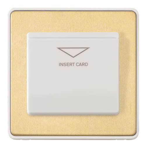 1G 10A KEYCARD SWITCH FRONTPLATE