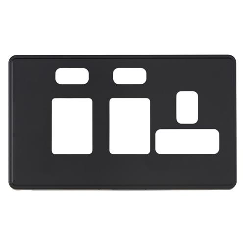 Dimensions Frontplate for 45A Cooker Con