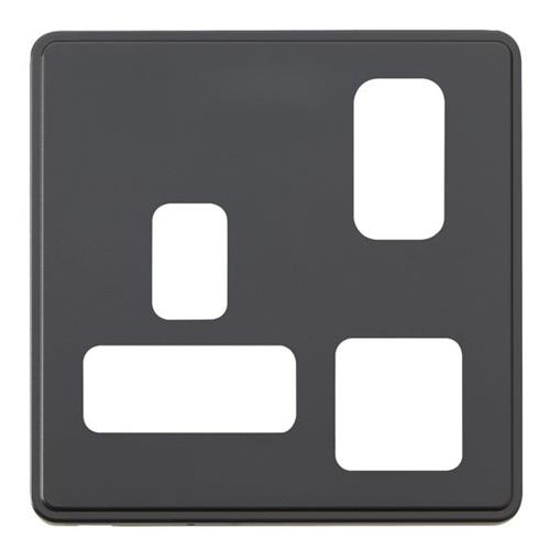 Dimensions Frontplate 1G DP Switched 2 P