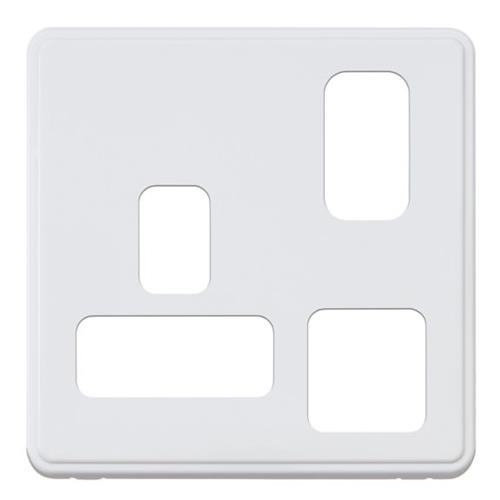 Dimensions Frontplate 1G DP Switched 2 P